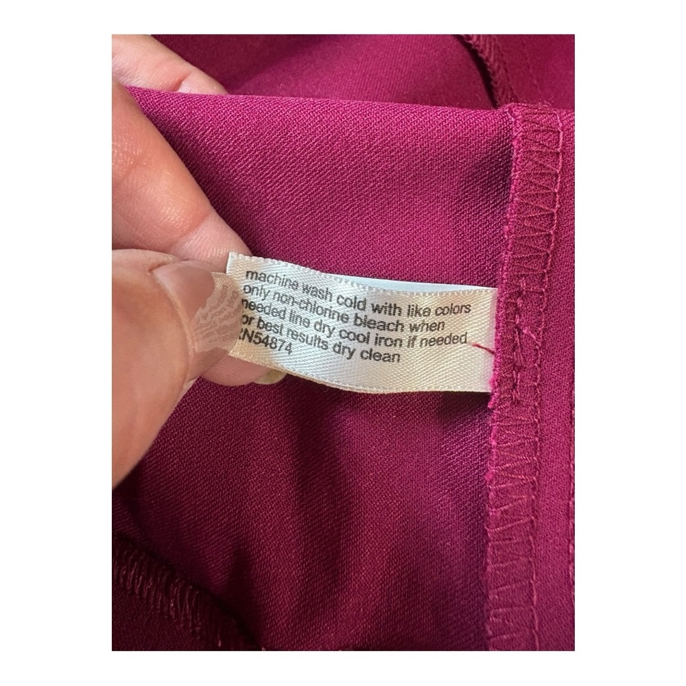 The Limited magenta pencil skirt with a button-front detail. - Picture 6 of 6